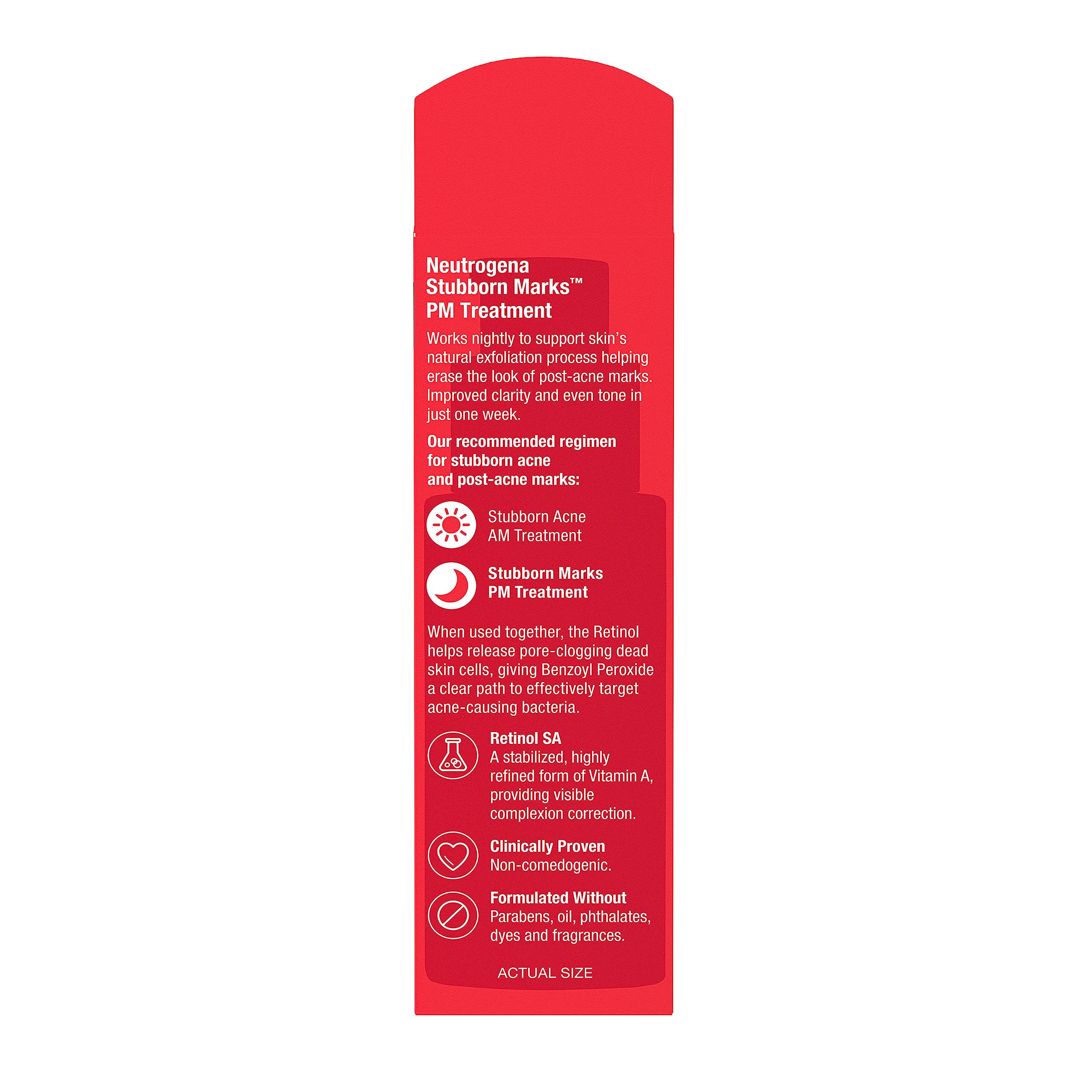 PM treatment complements AM benzoyl peroxide regimen for acne care.
