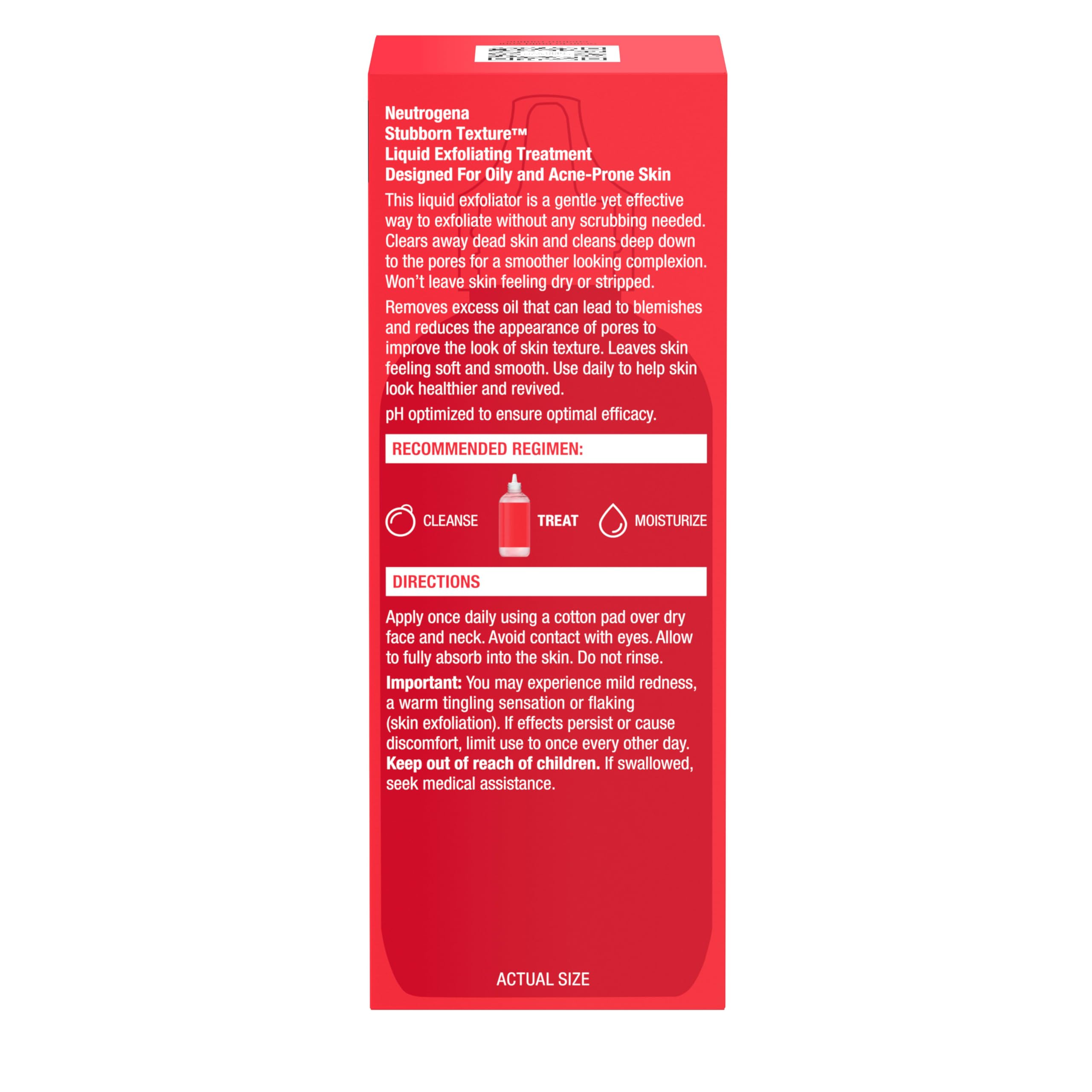 Neutrogena Stubborn Texture is oil-free and suitable for oily skin