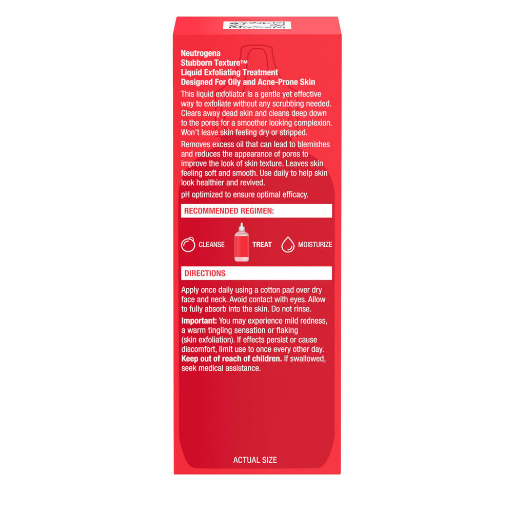 Neutrogena Stubborn Texture is oil-free and suitable for oily skin