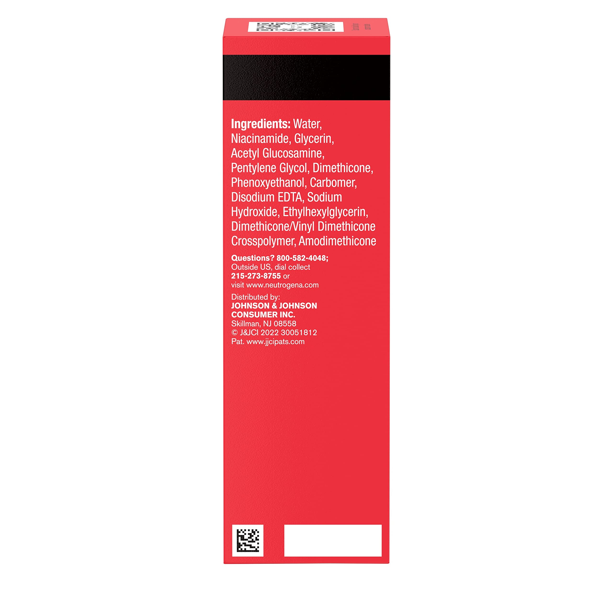 Neutrogena Stubborn Texture Serum packaging box and bottle for quick overview.
