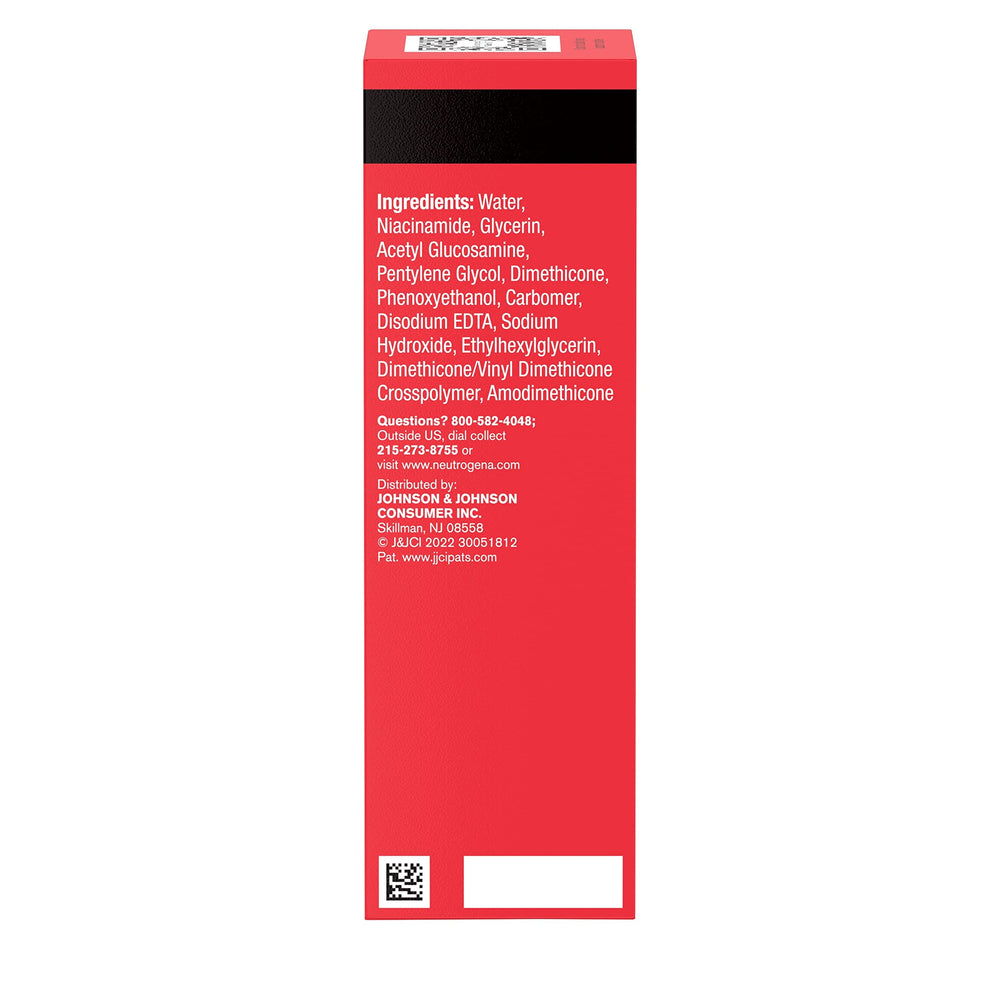 Neutrogena Stubborn Texture Serum packaging box and bottle for quick overview.