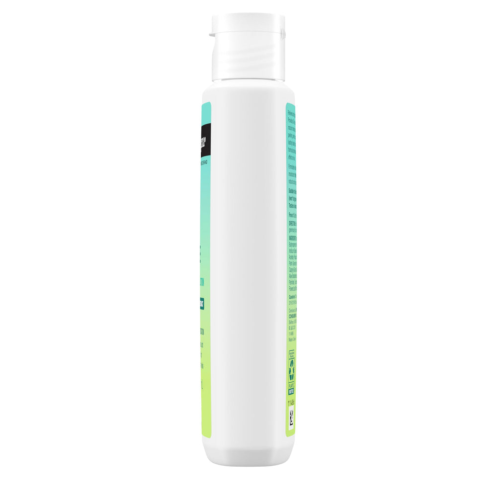 Neutrogena Sun Rescue After Sun Lotion on forearm demonstrates aloe and mint soothing.