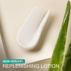 Neutrogena Sun Rescue After Sun Lotion back label notes paraben-free and vegan formula.