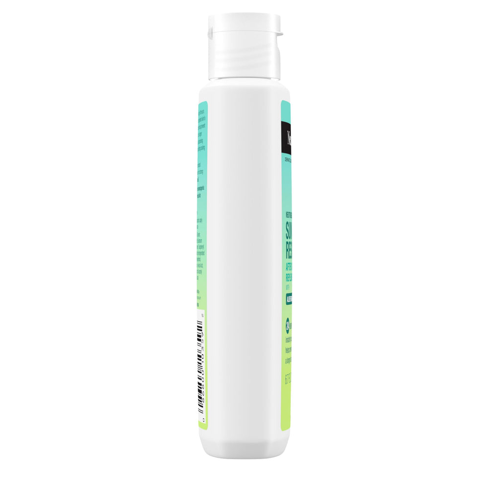 Neutrogena Sun Rescue After Sun Lotion pump-dispense in action for quick relief.