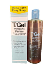 Neutrogena T-Gel shampoo foamy lather in hand demonstrates easy cleansing