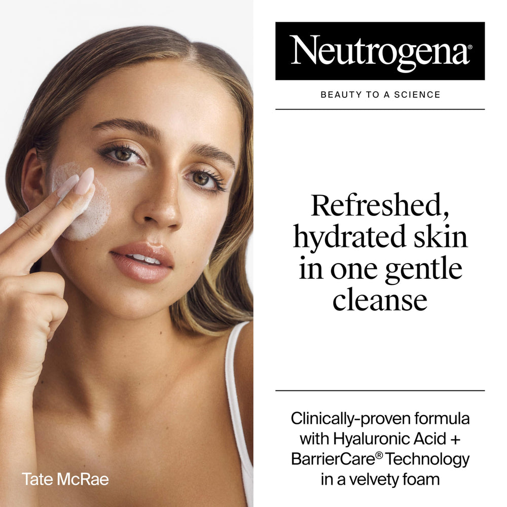 Neutrogena Tate McRae must-haves packaging; on-the-go skincare essentials for busy days.