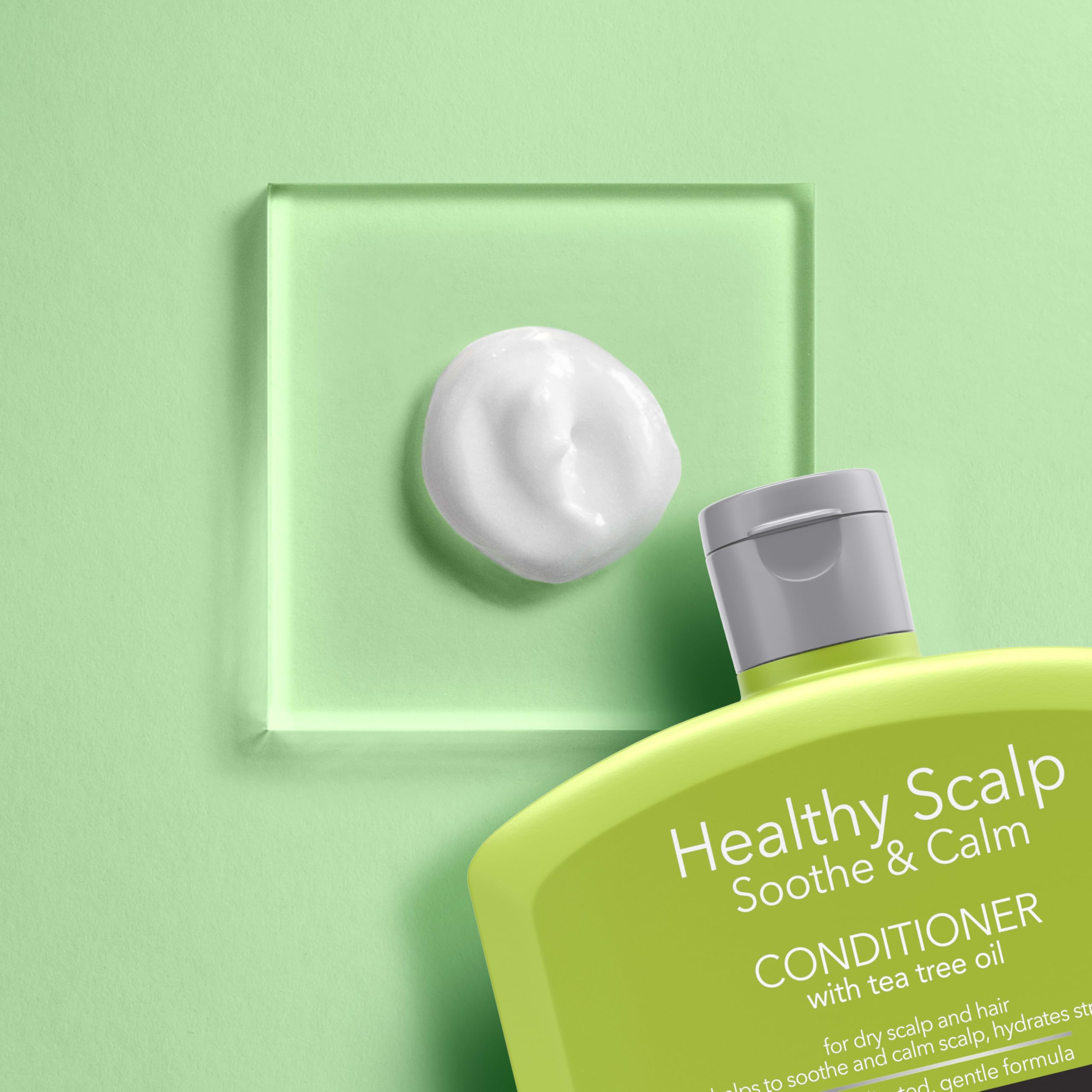 Neutrogena Tea Tree Oil Conditioner tea tree oil drop visual hints refreshing properties.