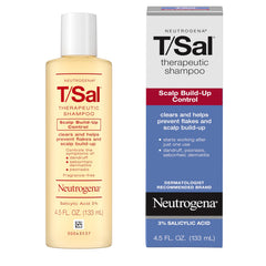 Neutrogena T/Sal label close-up highlighting 3% salicylic acid ingredient