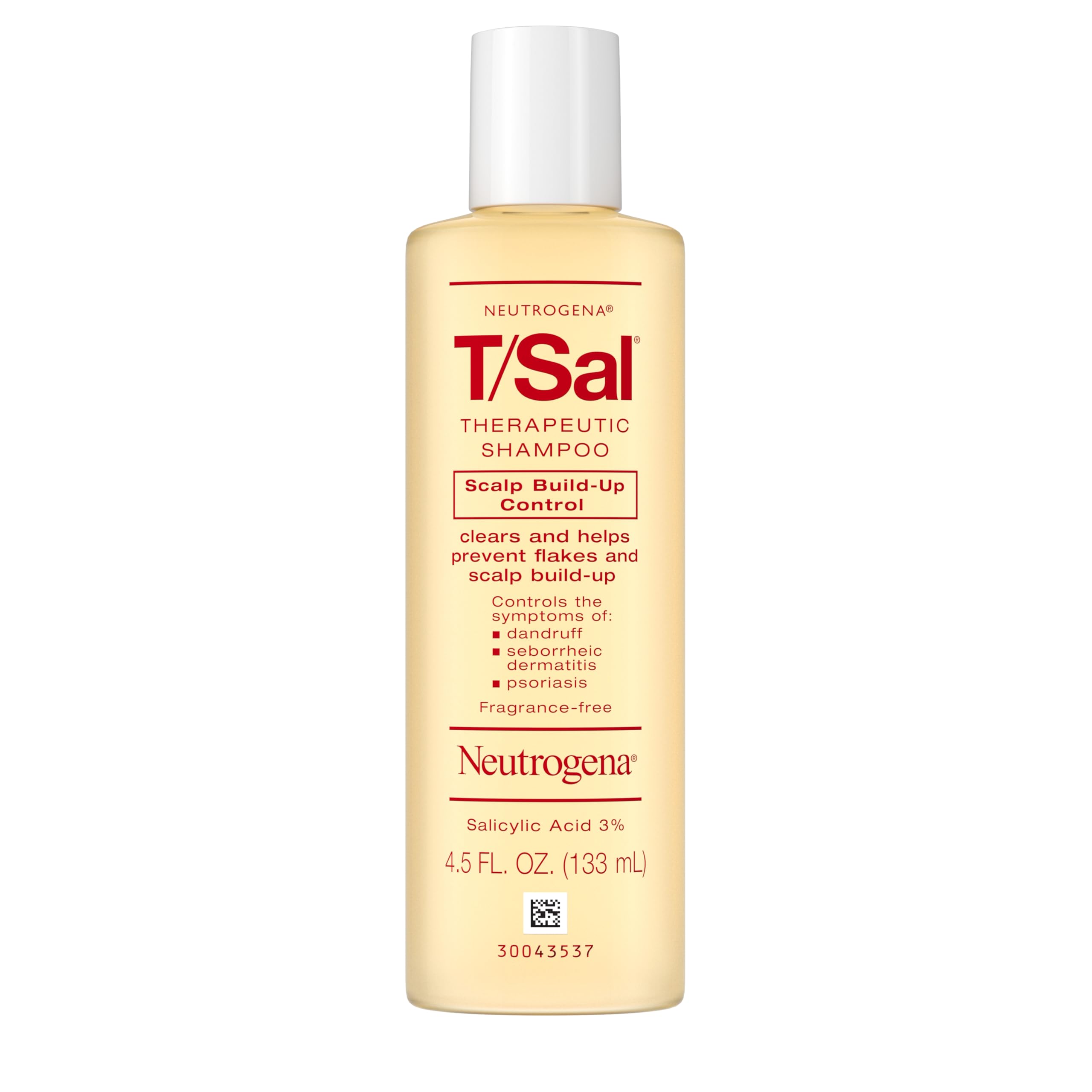 Neutrogena T/Sal creamy lather texture close-up demonstrating clarifying action