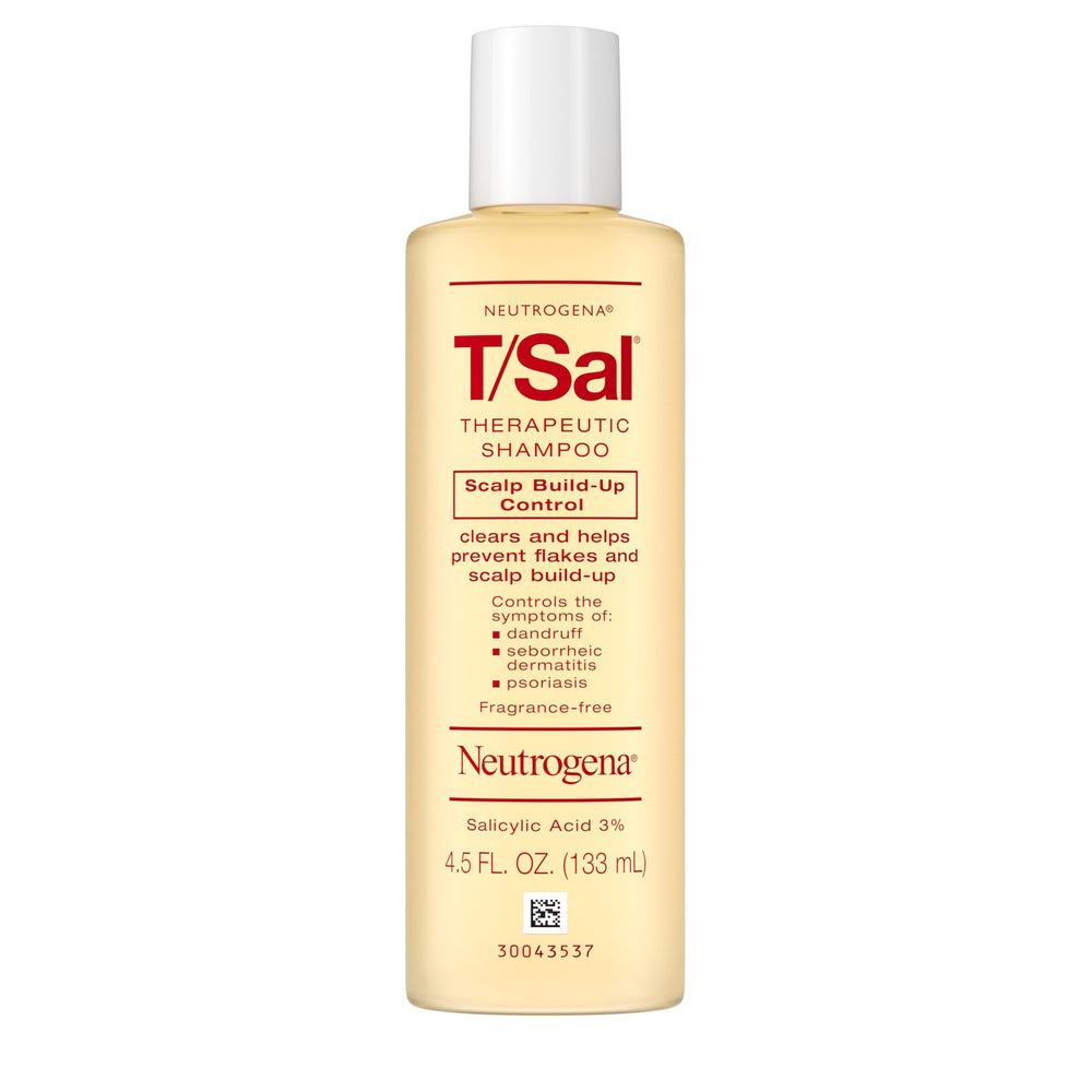 Neutrogena T/Sal creamy lather texture close-up demonstrating clarifying action