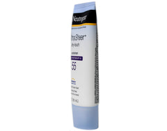 Neutrogena Ultra Sheer Dry-Touch sunscreen on hand shows fast-absorbing texture.
