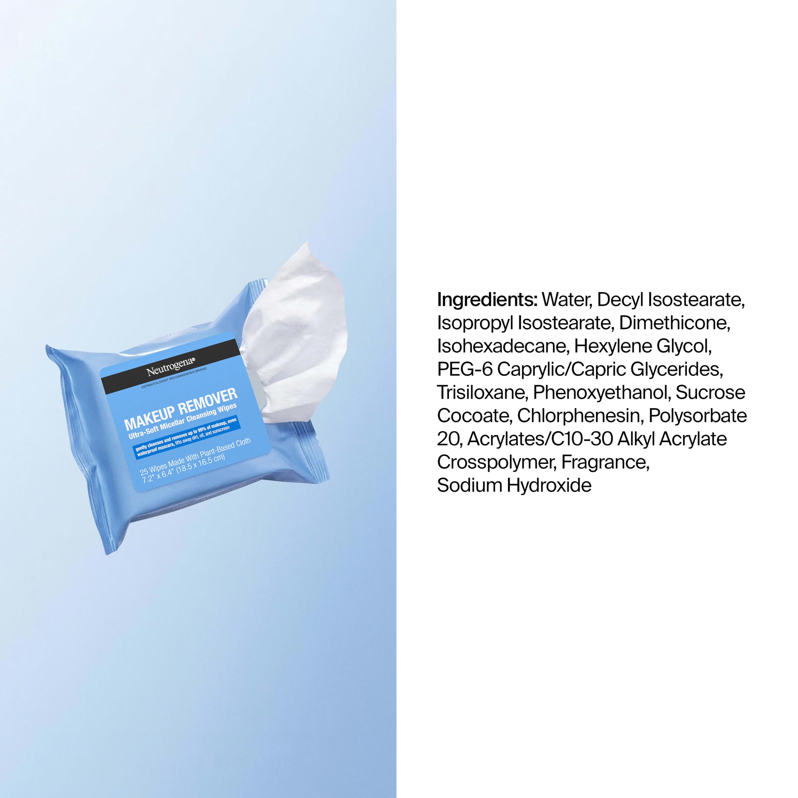 Neutrogena wipes on bathroom counter showing daily routine refresh benefit
