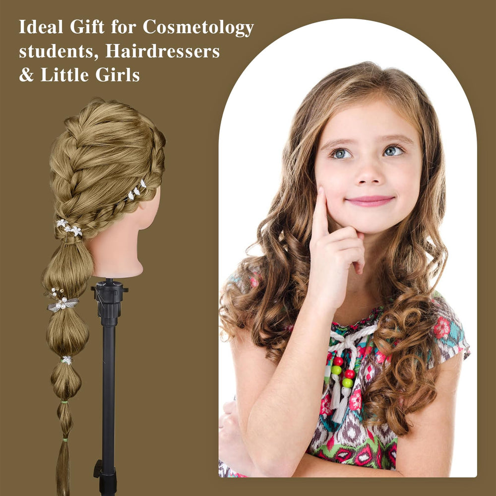 Neverland 28-inch mannequin head tools pack aids complete practice sessions