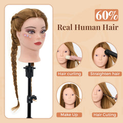 Neverland Beauty & Health 28 inch hair length display for versatile styling practice