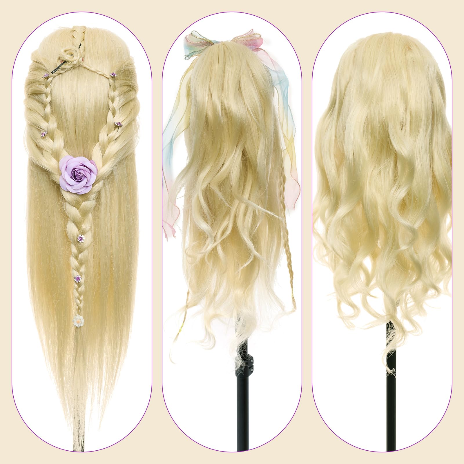 Neverland Beauty & Health mannequin head for makeup and hairstyling practice setup