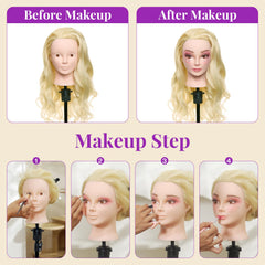 Neverland Beauty & Health mannequin head natural scalp parting for authentic styling