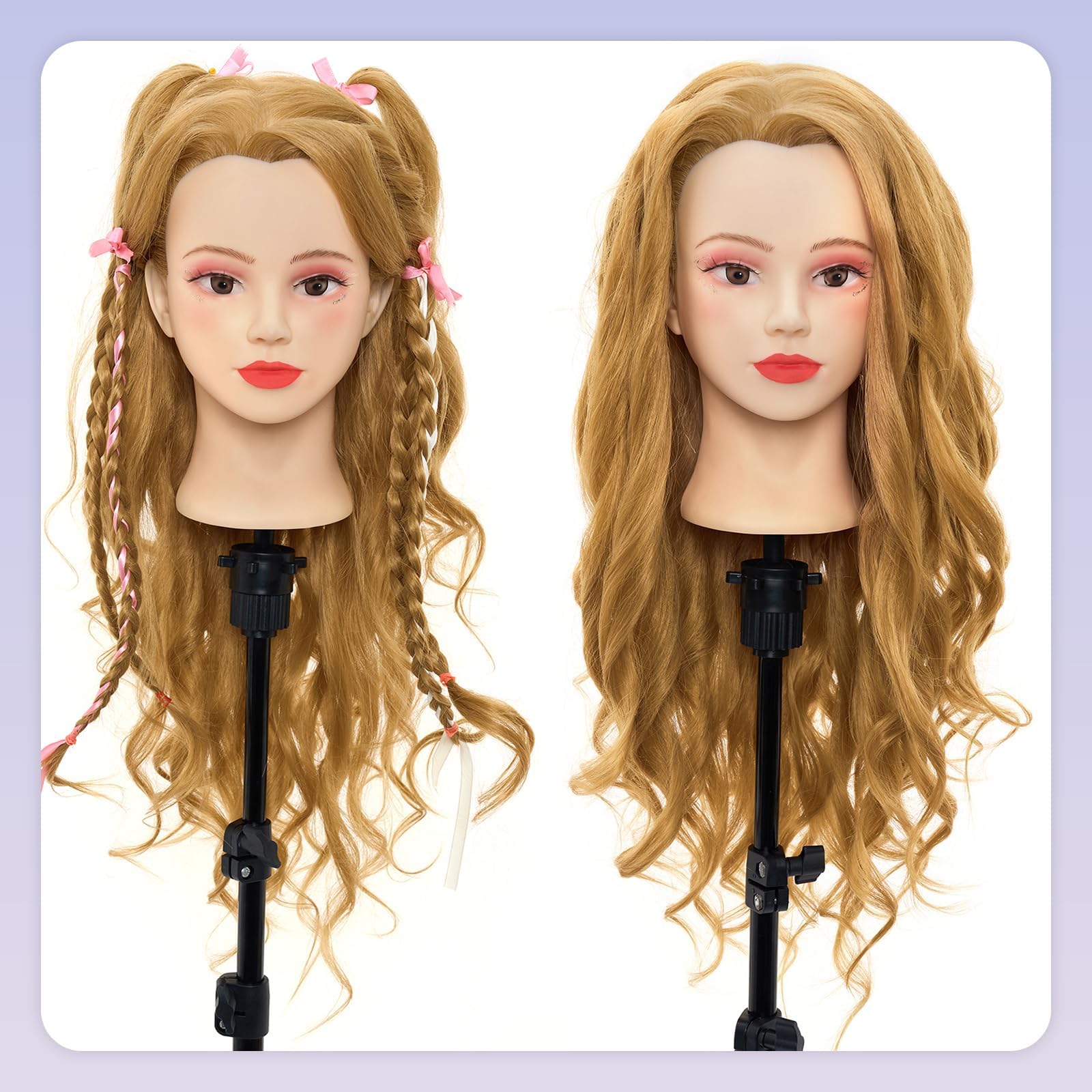 Neverland Beauty unpainted mannequin head ready for makeup exploration and design.