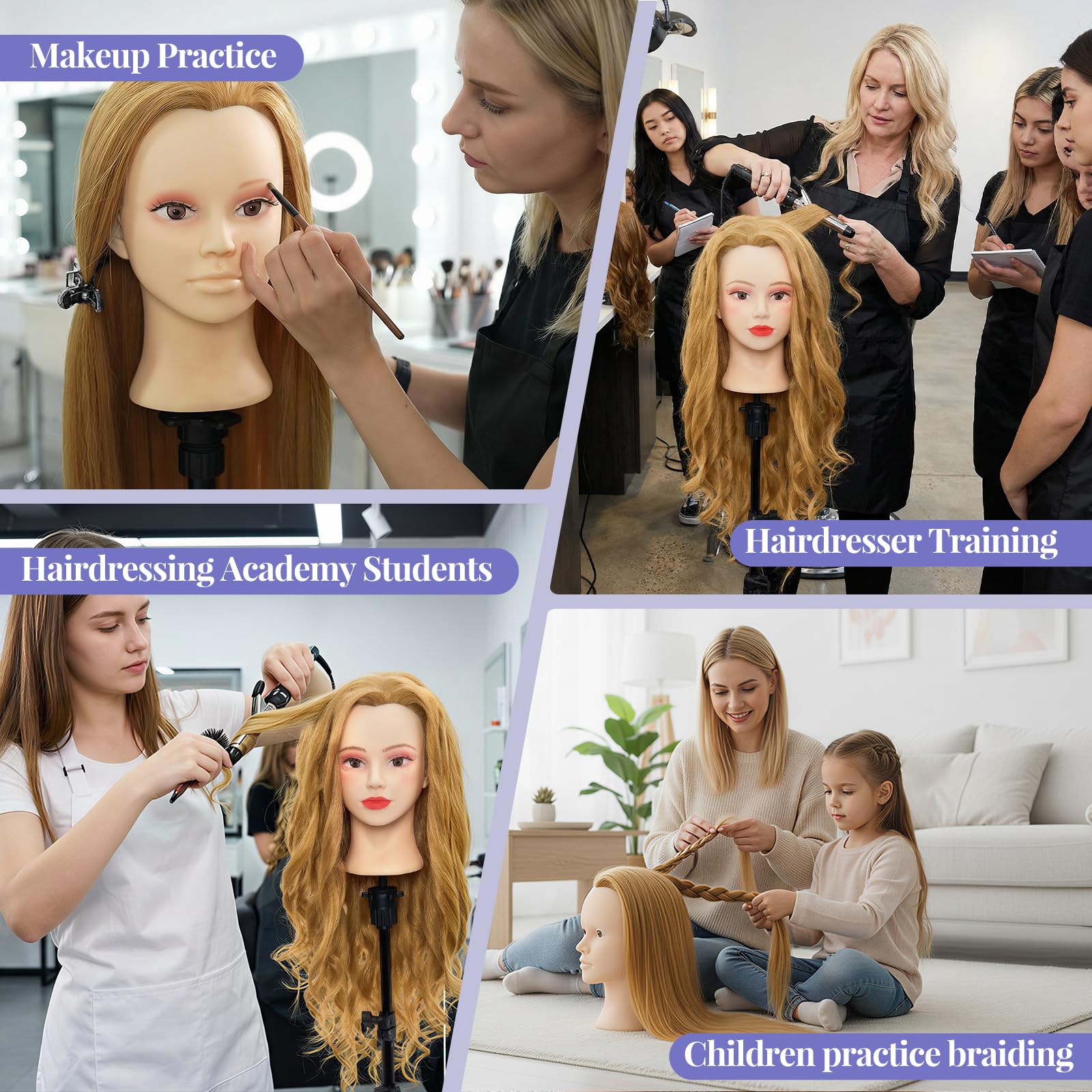 Neverland Beauty table clamp stand and nine-tool styling set included.