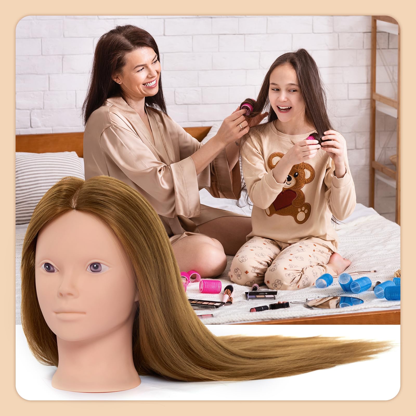 Neverland Beauty & Health washable hair care ready head for shampooing and heat styling