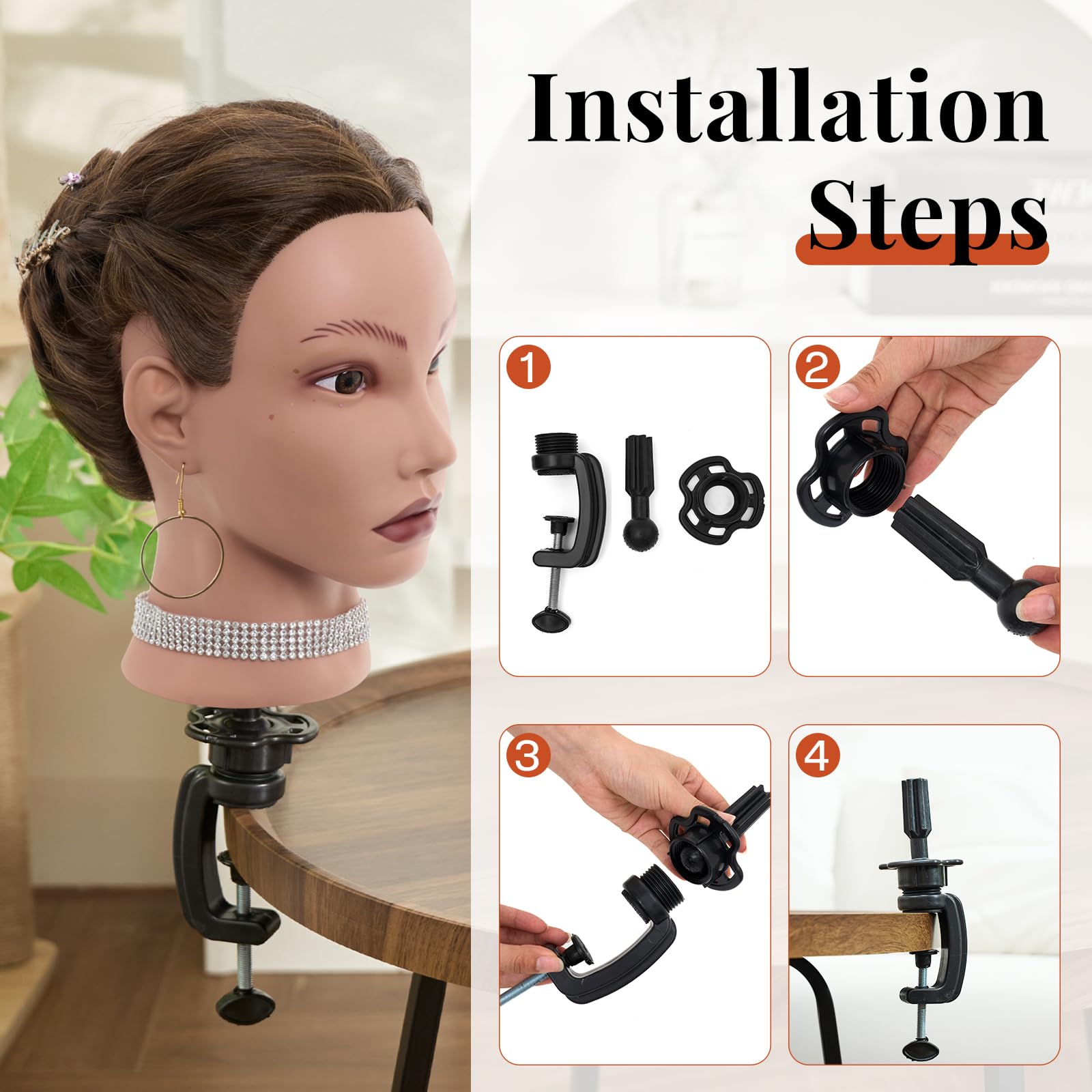 Neverland doll head for hair styling, curling, and salon practice