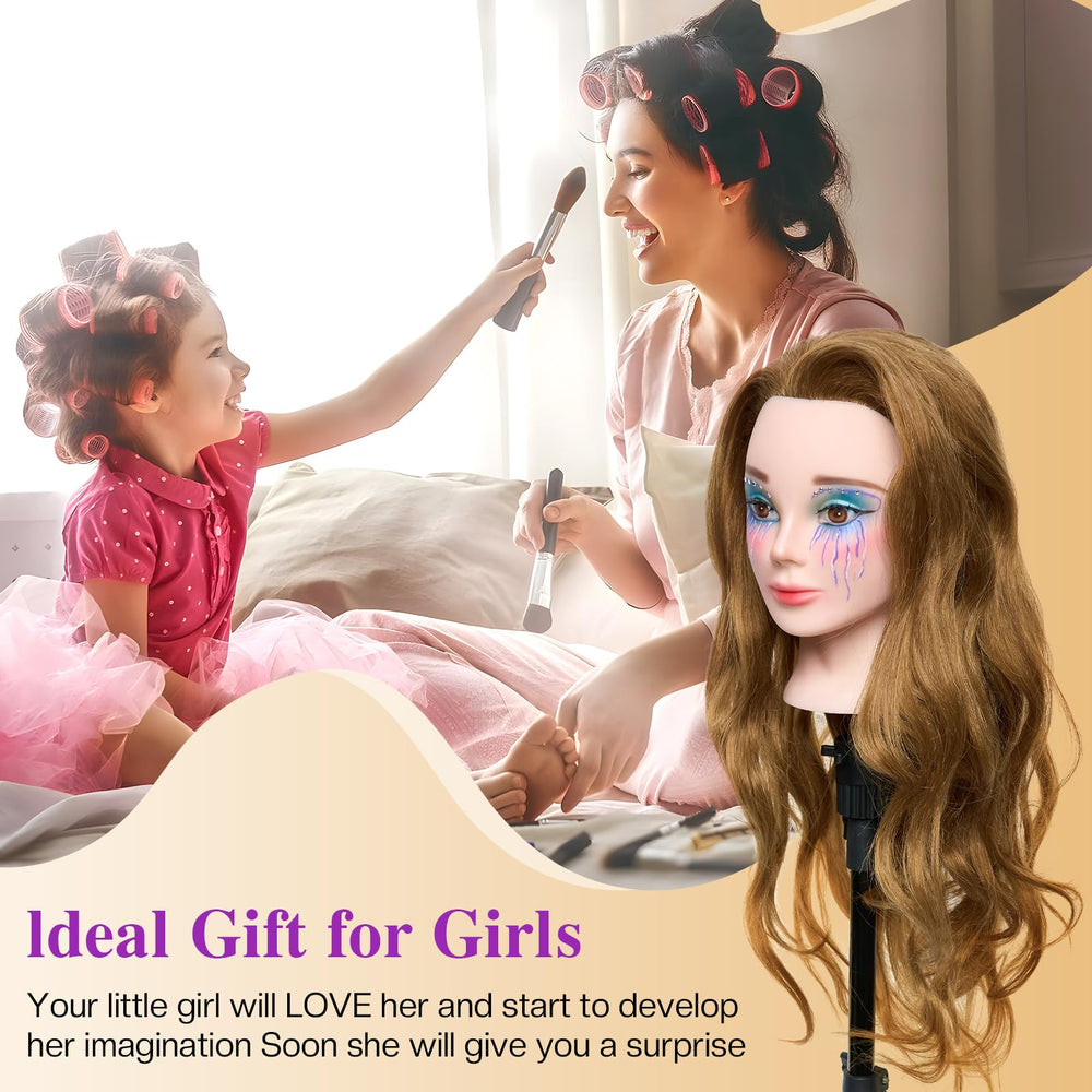 Neverland gift-ready mannequin head for stylists and beginners.