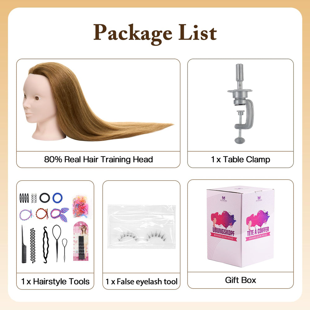 Neverland education-ready hairdressing head ideal for schools and salon training.