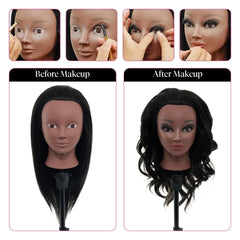 Neverland Head close-up real hair texture for lifelike styling practice