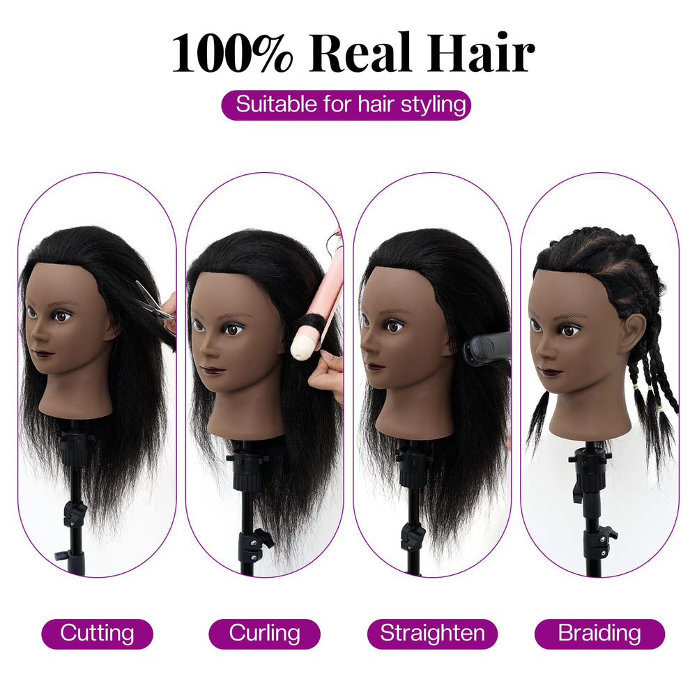 Neverland mannequin head braiding practice demonstration