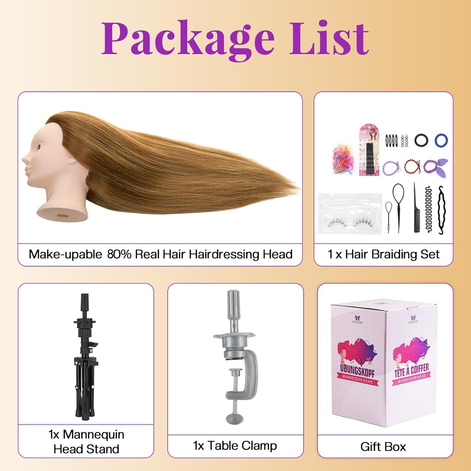 Neverland mannequin head cosmetology training display for demonstrations
