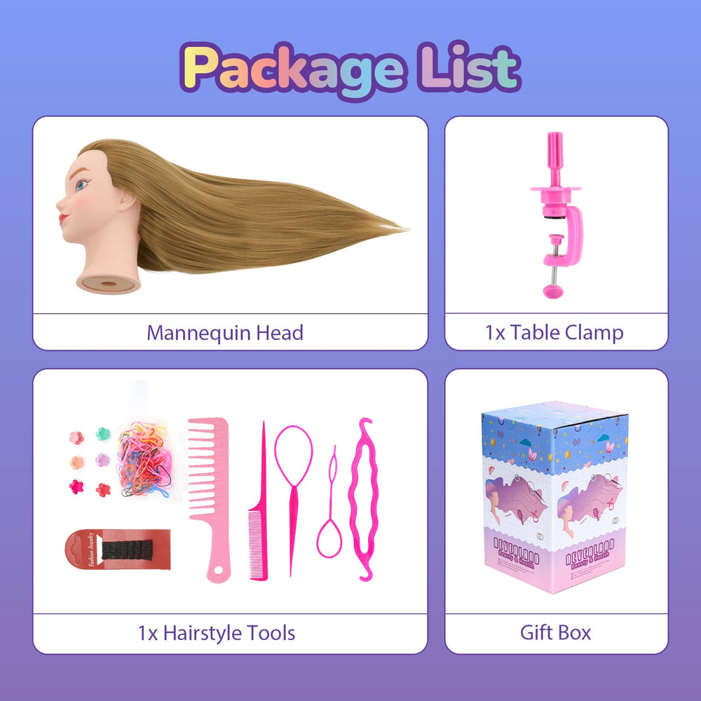 Neverland mannequin head educational gift—great for aspiring stylists and learners.