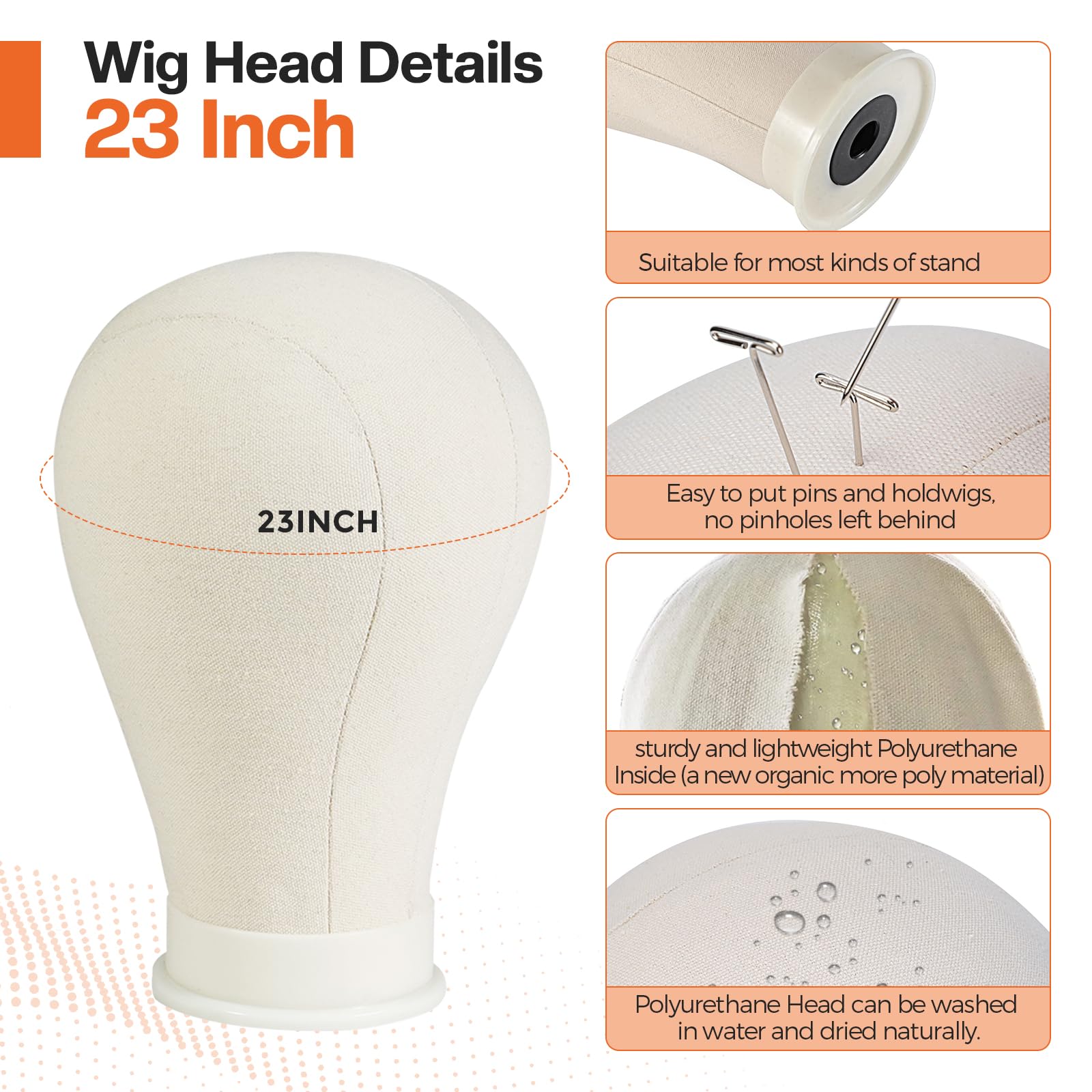 Neverland mannequin head for wigs included for realistic practice.