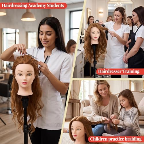 Neverland hair mannequin enables makeup application on hair doll