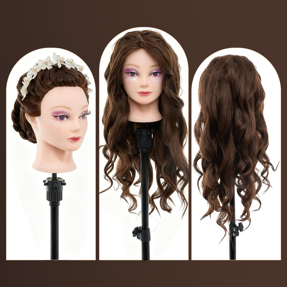 Neverland mannequin head supports makeup practice with dual-use design