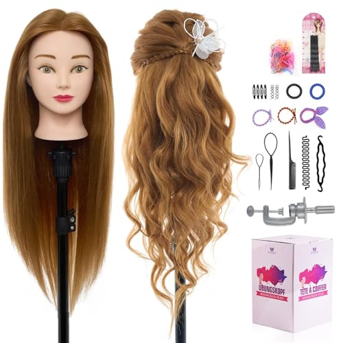 Neverland Beauty & Health mannequin head real hair detail for braiding practice
