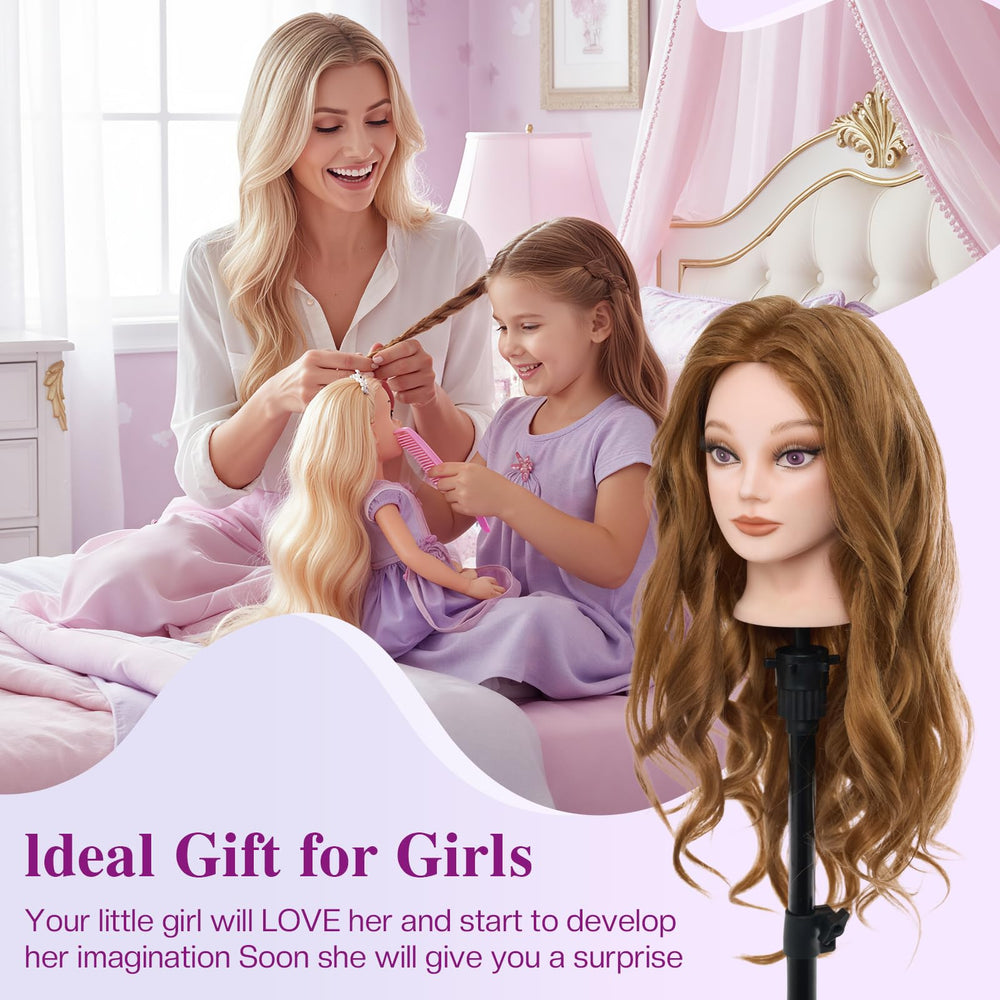 Neverland hair and makeup practice head ideal for salon training and classrooms