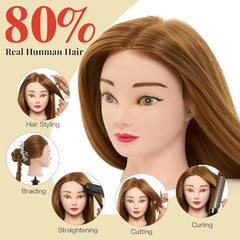 Neverland table clamp stand holds mannequin head securely during styling