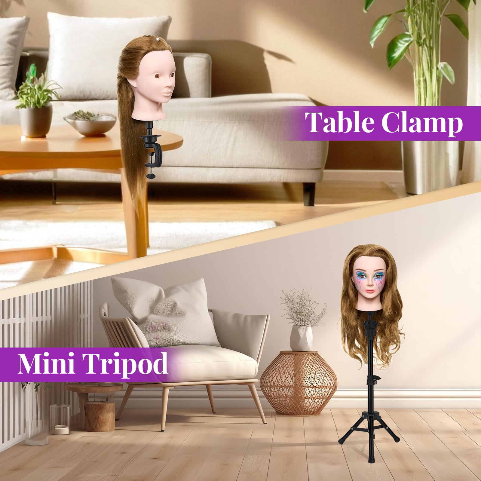 Neverland mannequin head tools pack includes essential practice tools