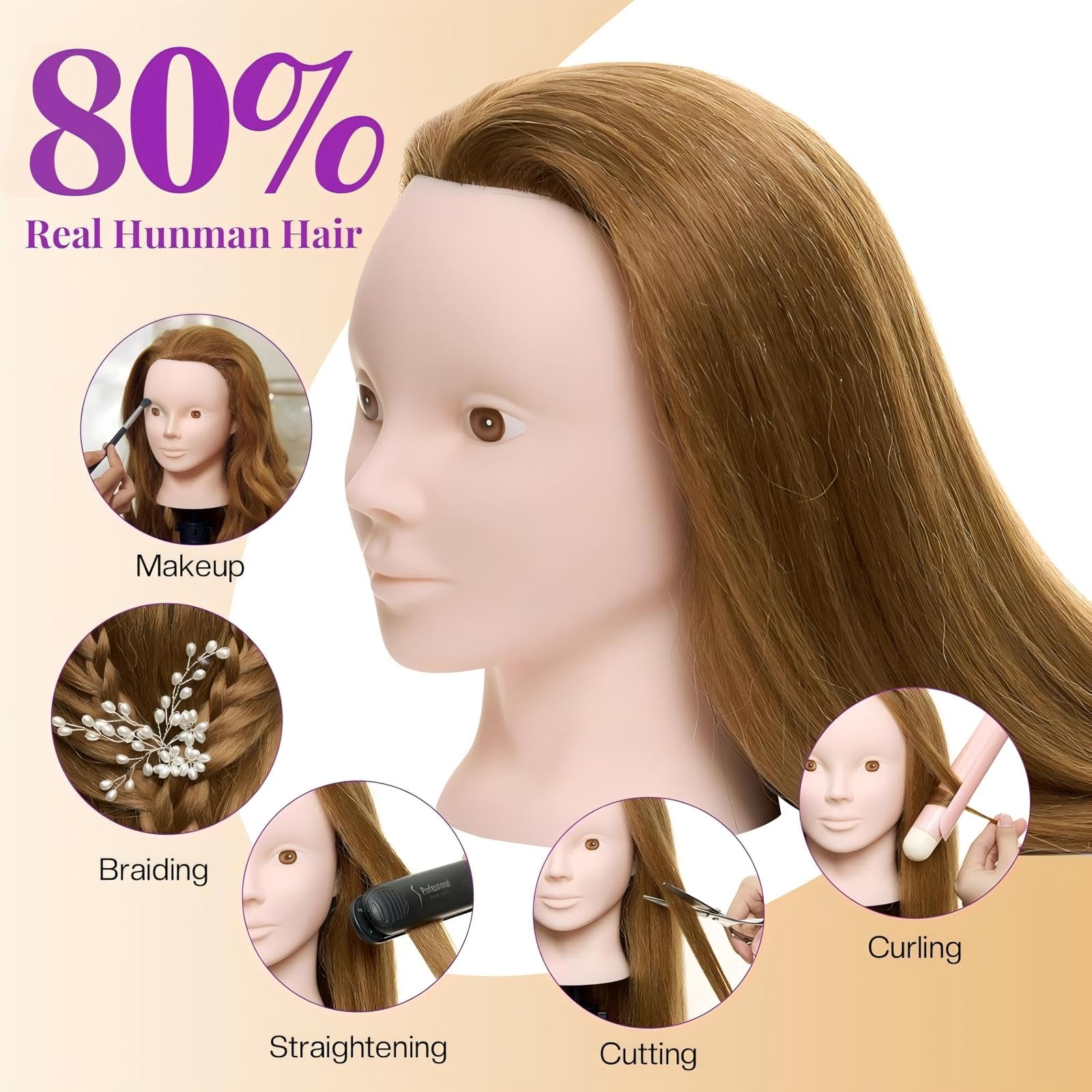 Neverland mannequin head tripod stand provides stable support for hair styling