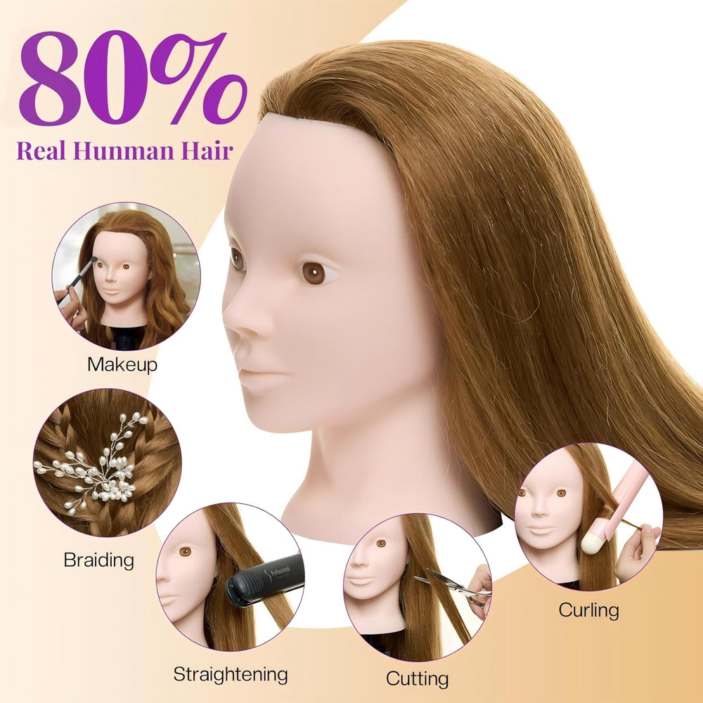 Neverland mannequin head tripod stand provides stable support for hair styling