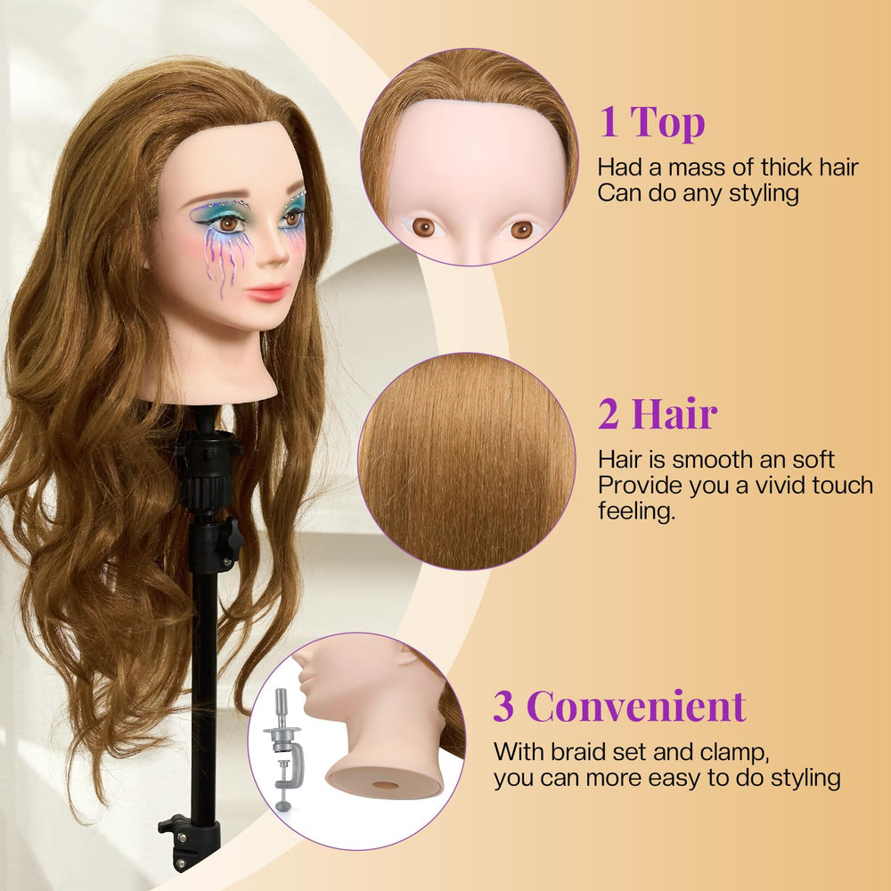 Neverland mannequin head unpainted makeup base invites creative makeup practice
