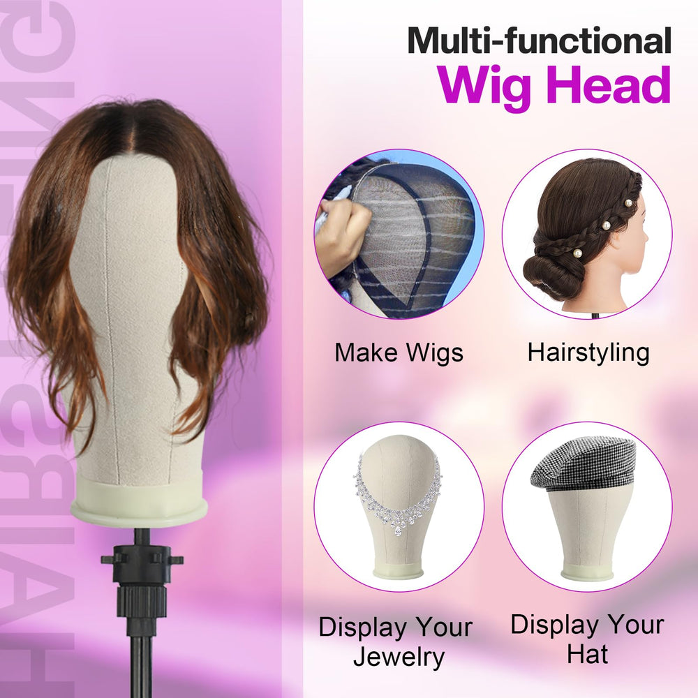 Neverland wig caps set highlights ready-to-use accessories for practice