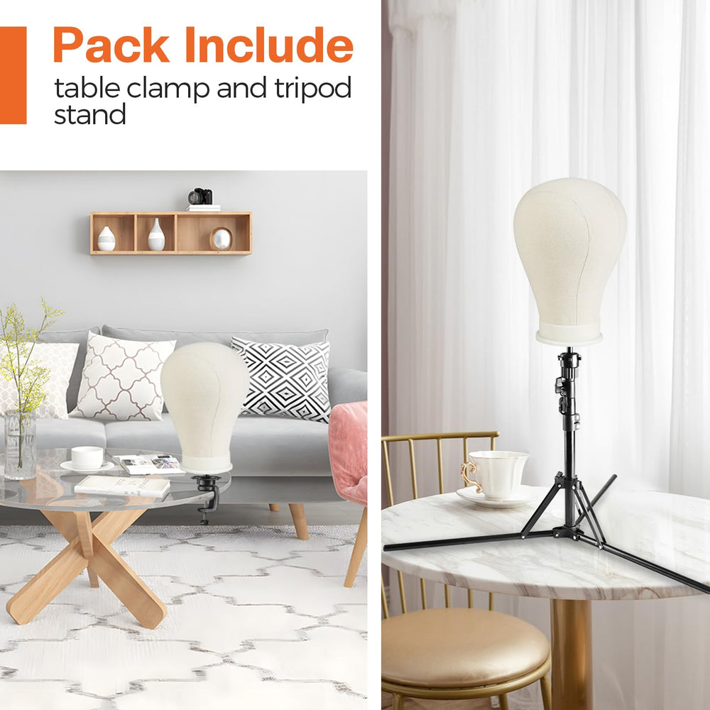 Neverland wig head stand sturdy base supports pins and tools securely.