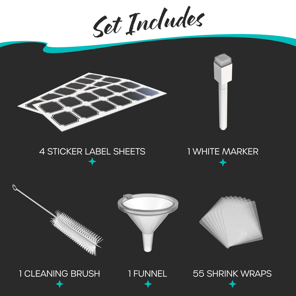 Nevlers sustainable glass spray bottle kit, reusable alternative to disposable plastics.