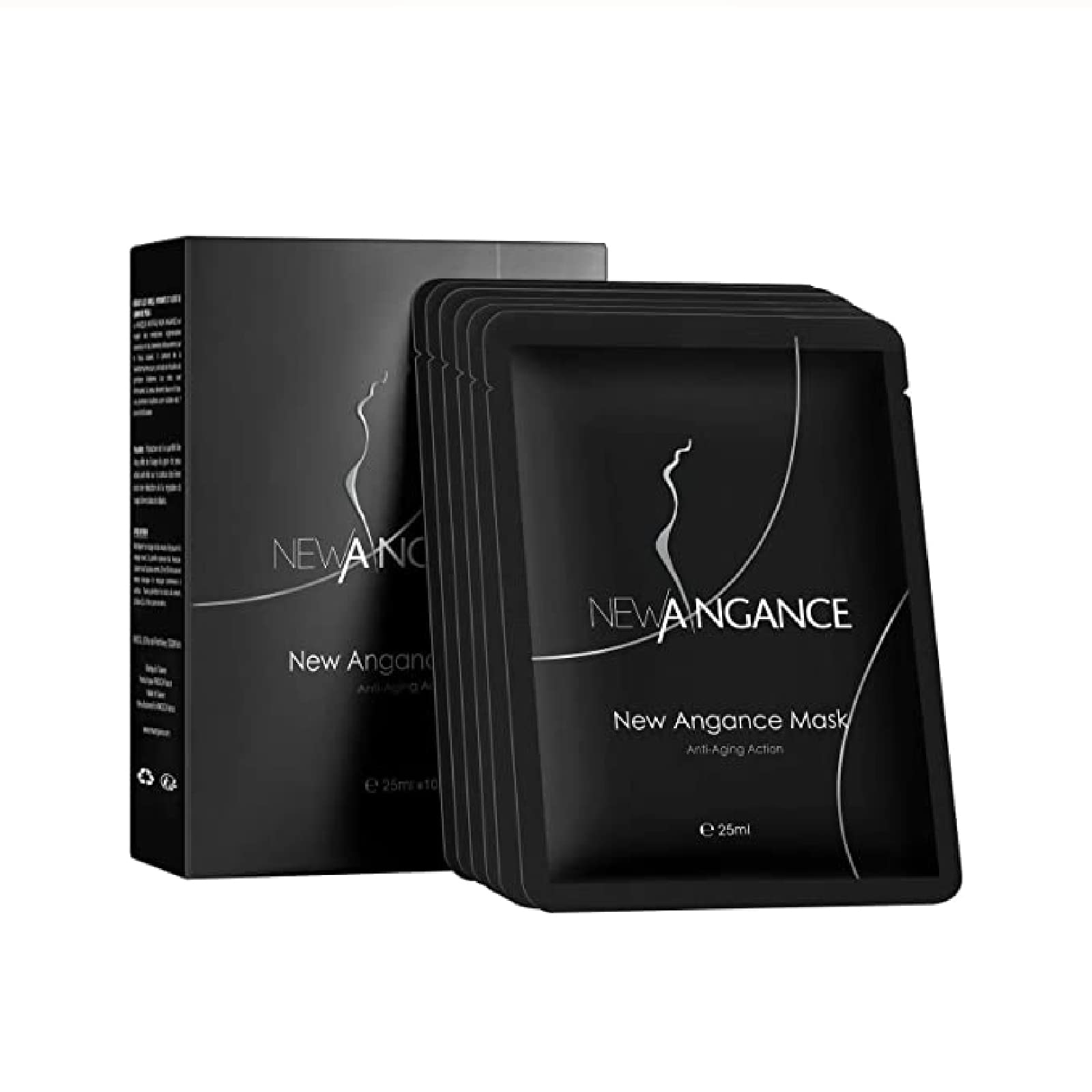 NEW ANGANCE mask packaging close-up signals premium, calming skincare ritual.
