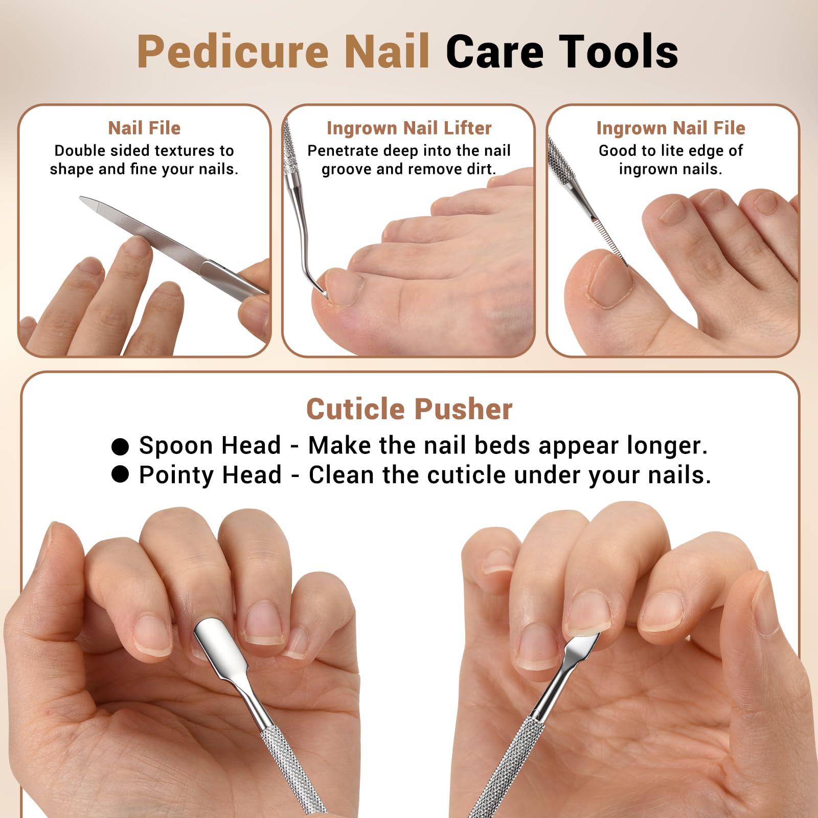 New Huing ingrown nail file for edge precision and comfort
