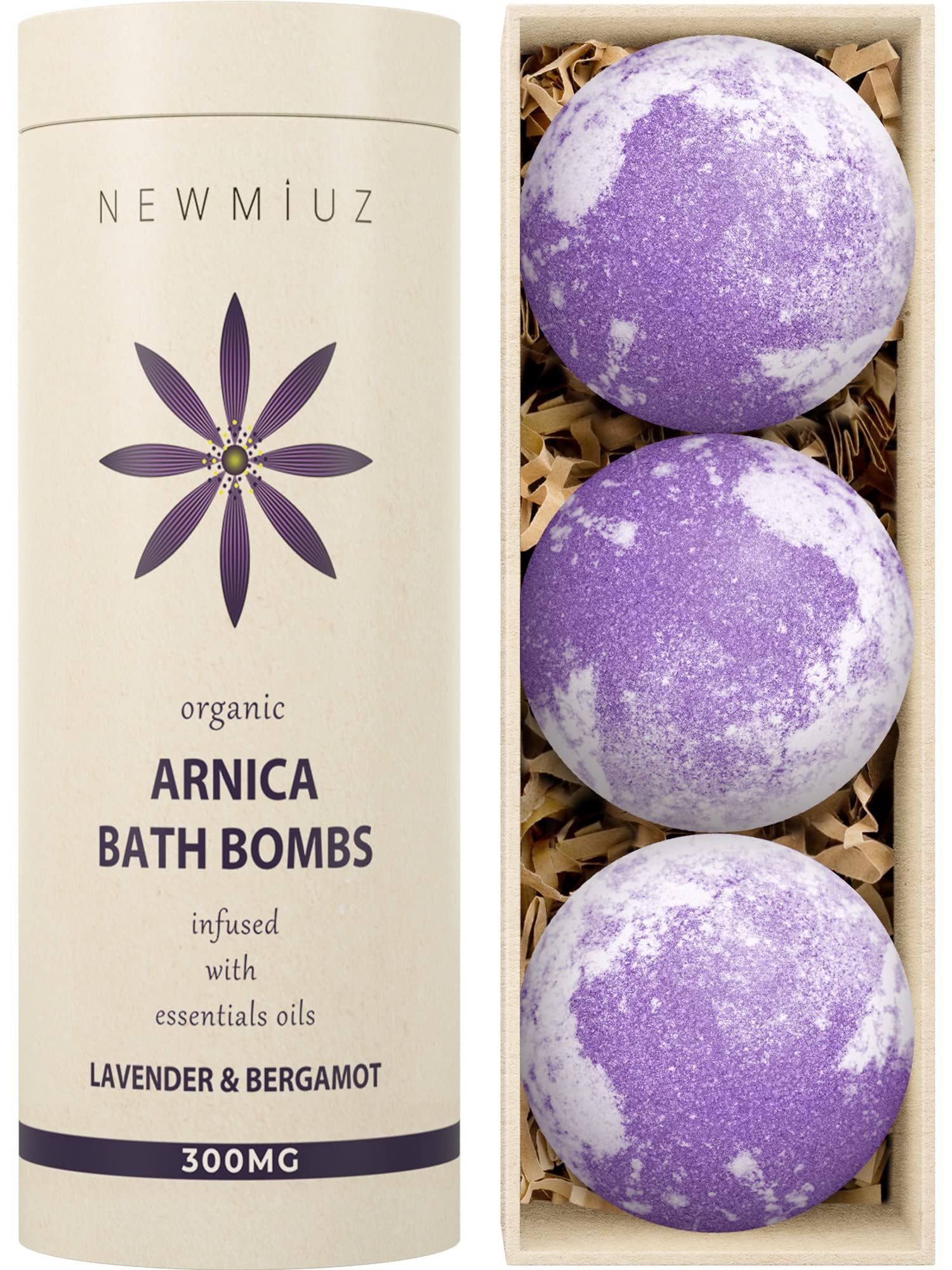 New Miuz Arnica Bubble Bath sensitive skin closeup indicating nourishing formula