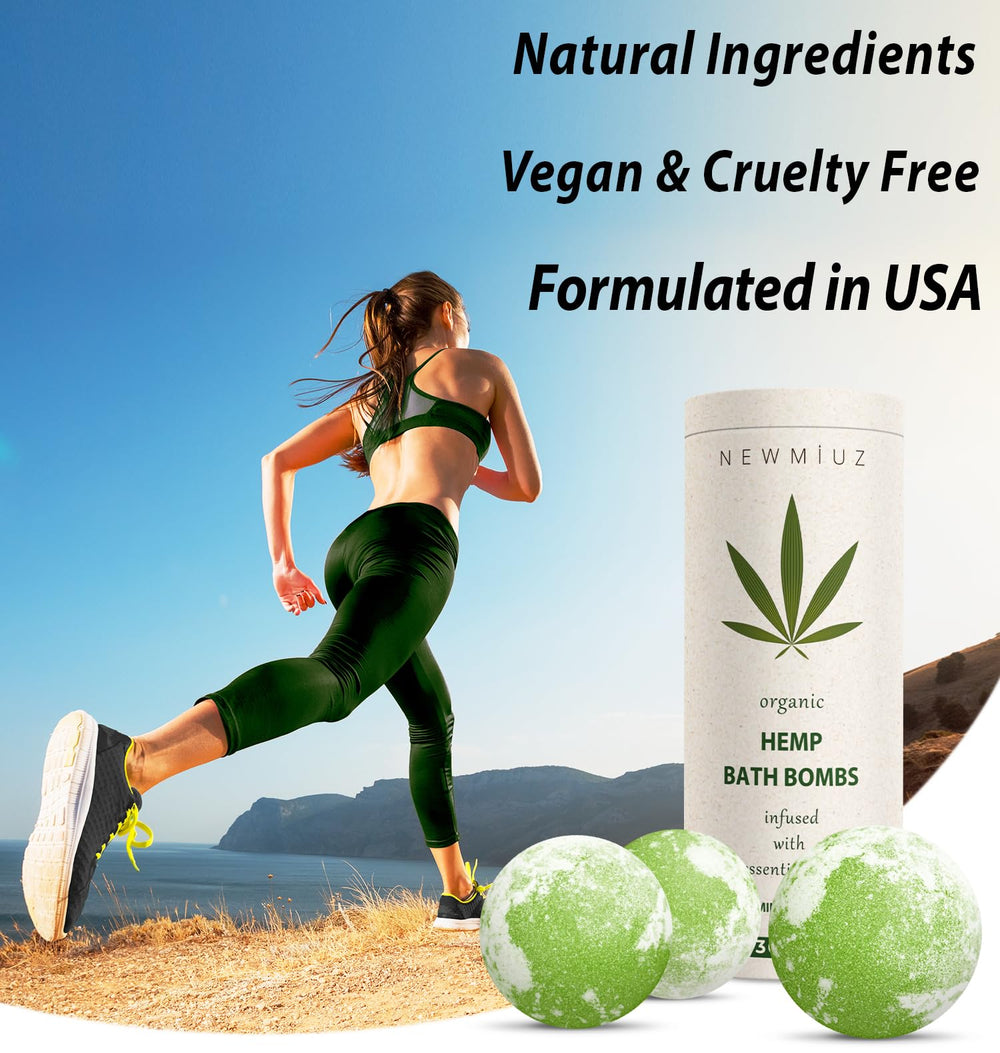 New Miuz aromatherapy bath bomb for muscle-relief and soothing ritual.