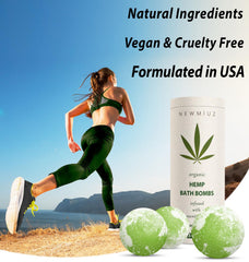 New Miuz aromatherapy bath bomb for muscle-relief and soothing ritual.