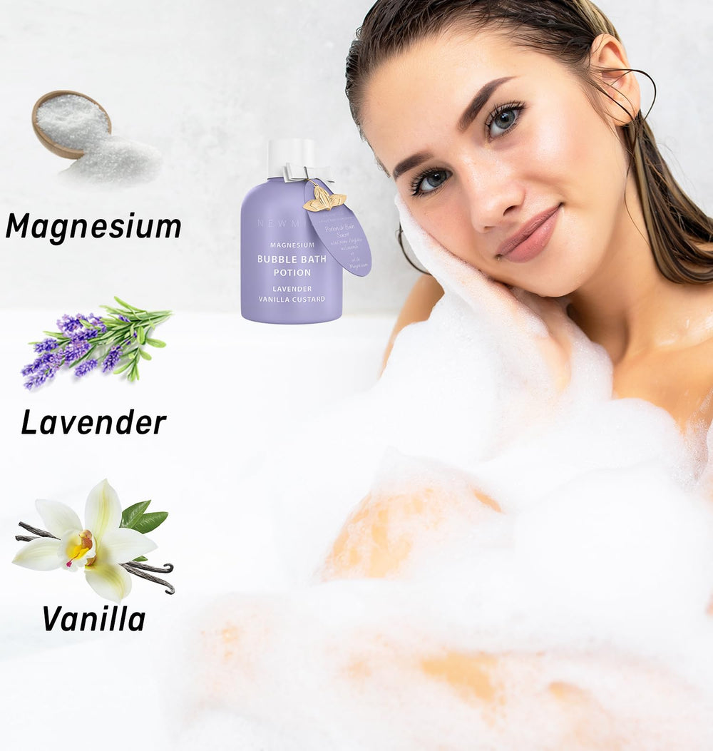 New Miuz lavender-vanilla aroma profile visual emphasizes soothing fragrance.