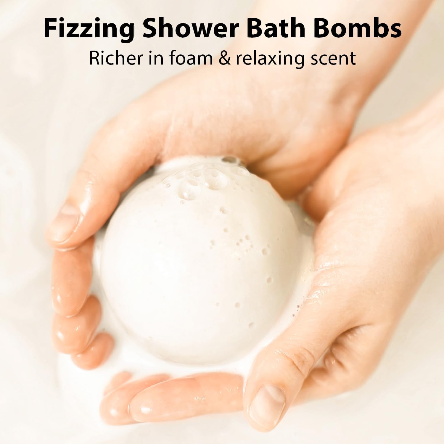 New Miuz magnesium bath bomb coconut oil dispense implies moisturizing bath.